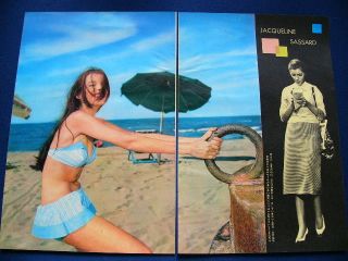 1950s Jacqueline Sassard Japan 56 Clippings & Poster Nata Di Marzo Very Rare