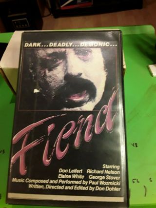 Fiend.  Very Rare 1982 Vhs Release From Force Video