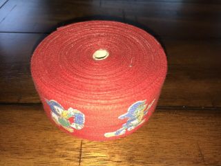 Vintage Rare Walt Disney Production Three Caballeros Roll Cloth Tape Ribbon 2”