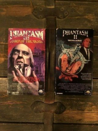 Phantasm Ii 2 & Iii 3 - Horror Cult Vhs Oop Rare Vintage Slasher Htf