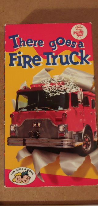 There Goes A Fire Truck Vhs 1994 Wb / Kid Vision 50702 - 3 Rare & Oop