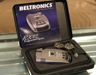 Beltronics Pro Rx65 Radar Detector,  Professional Series Rarely
