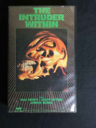 The Intruder Within 1981 Rare Clam Shell Big Box Horror Trans World Vhs