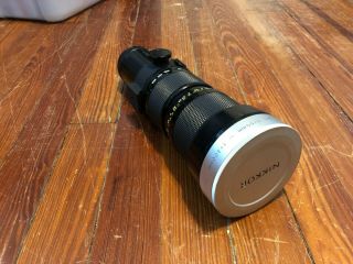 Rare Auto - Nikkor 50 - 300mm F4.  5 F Mount First Version With Caps