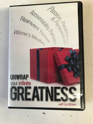 Unwrap Your Infinite Greatness 4cd Set Les Brown Self Help Rare