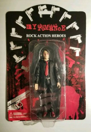 My Chemical Romance Action Figures Set Of 4 Rare Gerard Mikey Way Ray Toro