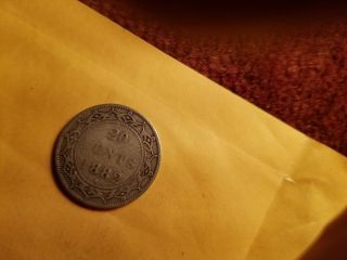 1882 Newfoundland 20 Cent Rare Silver Coin.