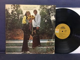 The Carpenters - Offering - 1969 - A&m Label - Stereo (rare Withdrawn Cover)