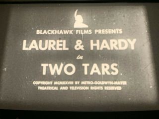 16mm Laurel And Hardy - - Two Tars (1928) - Sharp Blackhawk Print - - Rare Now