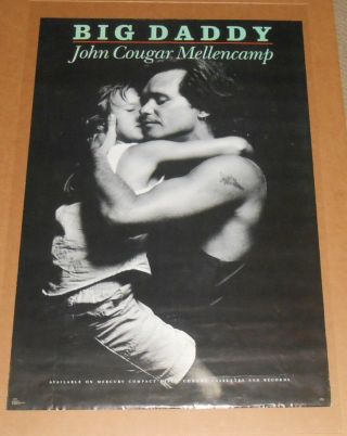 John Cougar Mellencamp Big Daddy Poster 1989 Promo Poster 24x36 Rare