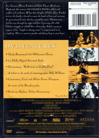 ON GOLDEN POND The CLASSIC MOVIE a DVD of FAMILY DRAMA with JANE FONDA Rare OOP 2