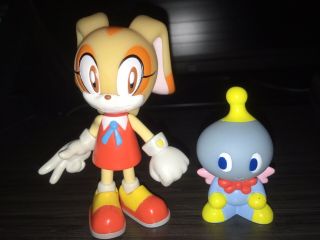 Rare Sonic X Action Series 2 - Cream The Rabbit And Cheese Figures By Toy Island