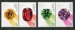 2017 Rare Beauties Extraordinary Gemstones - Muh Set Of 4 Stamps
