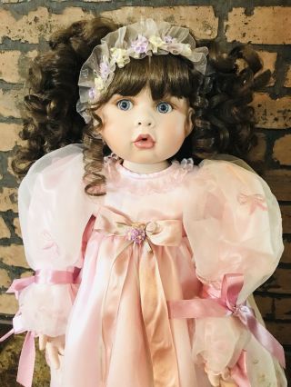 23” Rare Sasha Marie Osmond/racheal Scott Porcelain Reborn Toddler Doll 375/500