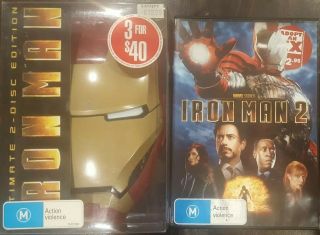 Iron Man Rare Deleted Ultimate 2 - Disc Limited Mask Edition 2 Dvd Marvel Avenger