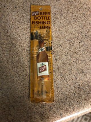 Nos - Vintage Schlitz Beer Bottle Spoon On Card - Rare Color