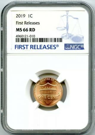 2019 P Lincoln Union Shield Penny Ngc Ms66 First Releases Cent Rare Blue Label