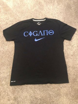 Large Nike Junior Dos Santos T Shirt Cigano Mens Black Ufc Dri - Fit Rare Mma