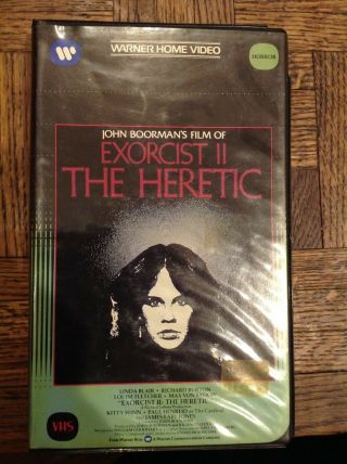 Exorcist 2 The Heretic Vhs Rare Warner Home Video Clamshell Linda Blair 1977 83 