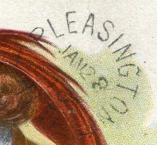 Rare 1910 Pleasington Alberta Rf E Split Ring Cancel,  Strome On Post Card