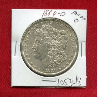1880 Micro O Unc Morgan Silver Dollar 105348 Us Bu State Rare Gem