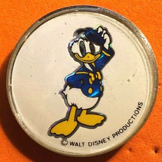 Disney Rare Vintage Made In England Donald Duck Bubble Pin Fifth In The Series