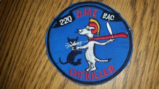 Rare Vietnam War Us Army Recon Snoopy 220th Aviation Company Dmz Cat Killers