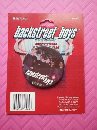 Rare/htf Backstreet Boys Pin (new/nbu) - Winterland - 2000