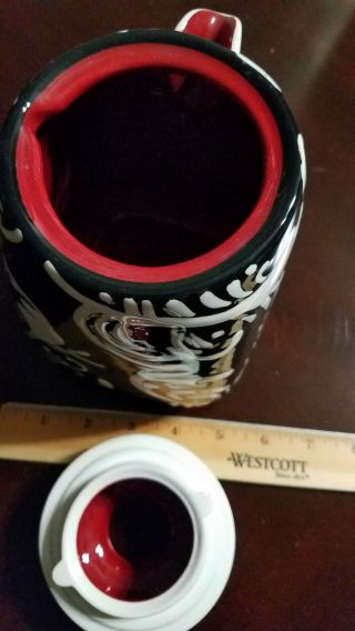 RARE HARD TO FIND Mary Kay Stars Ceramic Large Hot Cocoa Pot With Handle 3