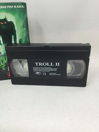 Troll II 2 VHS Cult Horror Rare 1990 5
