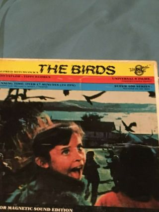 BIRDS - ROD TAYLOR TIPPI HEDREN ALFRED HITCHCOCK - 8 COLOR SOUND 400 ' RARE 4