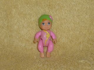 Fisher Price Loving Family Dollhouse Rare Infant Baby Girl In Pink