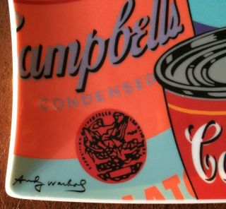 RARE ANDY WARHOL CAMPBELL ' S SOUP ROSENTHAL SERVING TRAY 6