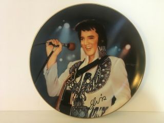 Elvis Remembering Elvis " The Phoenix - Plate 6,  6 Jewels,  22 Karat Border,  Rare
