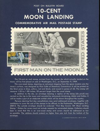 Ranto Cachet Us Fdc C76 Unofficial Souvenir Page First Man On Moon 1969 Rare