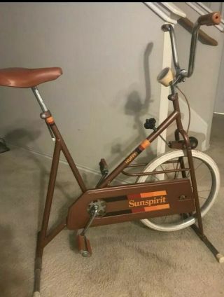 Huffy Sunspirit Exercise Stationary Bike Vintage Rare Ships Fast
