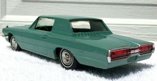Rare Metallic Turquoise 1966 Ford Thunderbird Promo Car by AMT.  66 Promotional 2