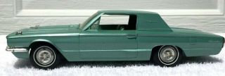 Rare Metallic Turquoise 1966 Ford Thunderbird Promo Car by AMT.  66 Promotional 3