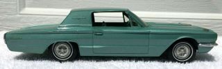 Rare Metallic Turquoise 1966 Ford Thunderbird Promo Car by AMT.  66 Promotional 4