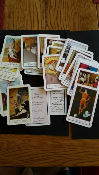 Rare Limited And Signed Deck: Tarot Of The Masters By James Ricklef
