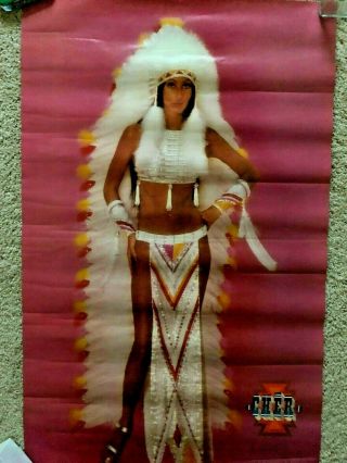 Cher 1973 Mca Records Promo Poster 22 " X 35 " Rare