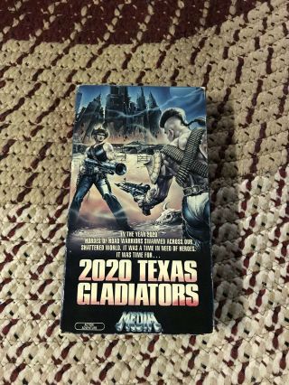 2020 Texas Gladiators Vhs Rare Horror Post Apocalyptic Sci Fi Bottom Flap Media
