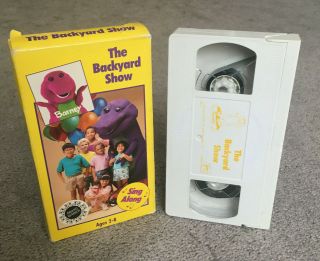 The Backyard Show - Barney The Dinosaur & Friends Rare Vhs Tape Sing Along