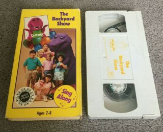 The Backyard Show - Barney the Dinosaur & Friends Rare VHS Tape Sing Along 2
