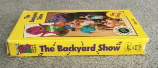 The Backyard Show - Barney the Dinosaur & Friends Rare VHS Tape Sing Along 3