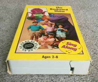 The Backyard Show - Barney the Dinosaur & Friends Rare VHS Tape Sing Along 6