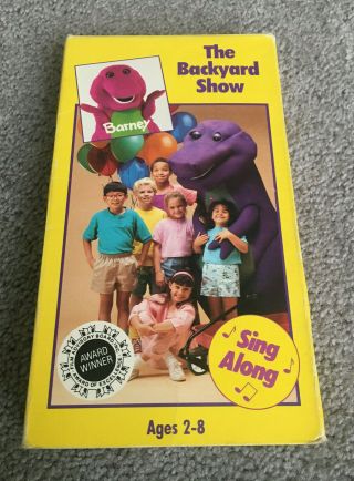 The Backyard Show - Barney the Dinosaur & Friends Rare VHS Tape Sing Along 7