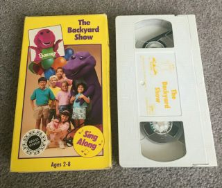 The Backyard Show - Barney the Dinosaur & Friends Rare VHS Tape Sing Along 8