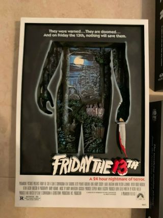 Mcfarlane Toys Friday The 13th 3d Movie Poster Masterworks Pop Culture Rare