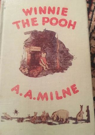Antique Vtg 1950’s Winnie The Pooh Aa Milne Pooh Eeyore Cover Rare